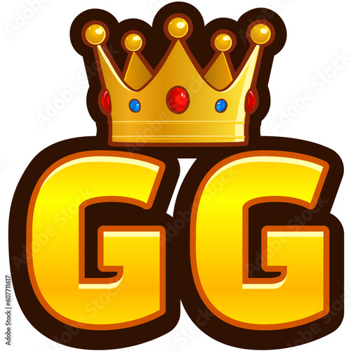 royal crown with word gg