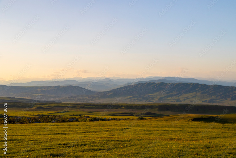 mountain landscape and view, Georgian nature