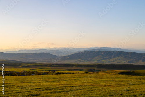 mountain landscape and view  Georgian nature