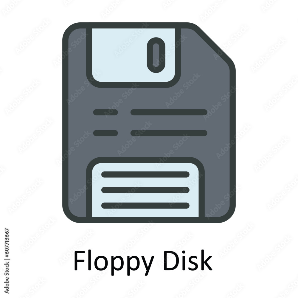 Floppy Disk Vector Fill outline Icon Design illustration. User interface Symbol on White background EPS 10 File Floppy Disk Vector Fill outline Icon Design illustration. User interface Symbol on White background EPS 10 File