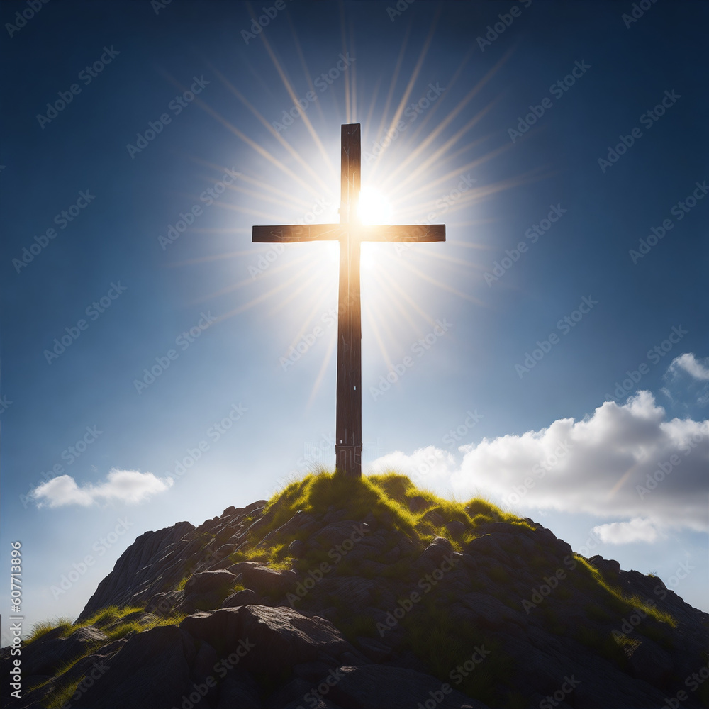 cross on the mountain cross on the mountain