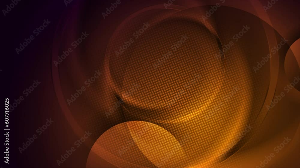 Bright orange glowing abstract tech background. Seamless looping motion ...