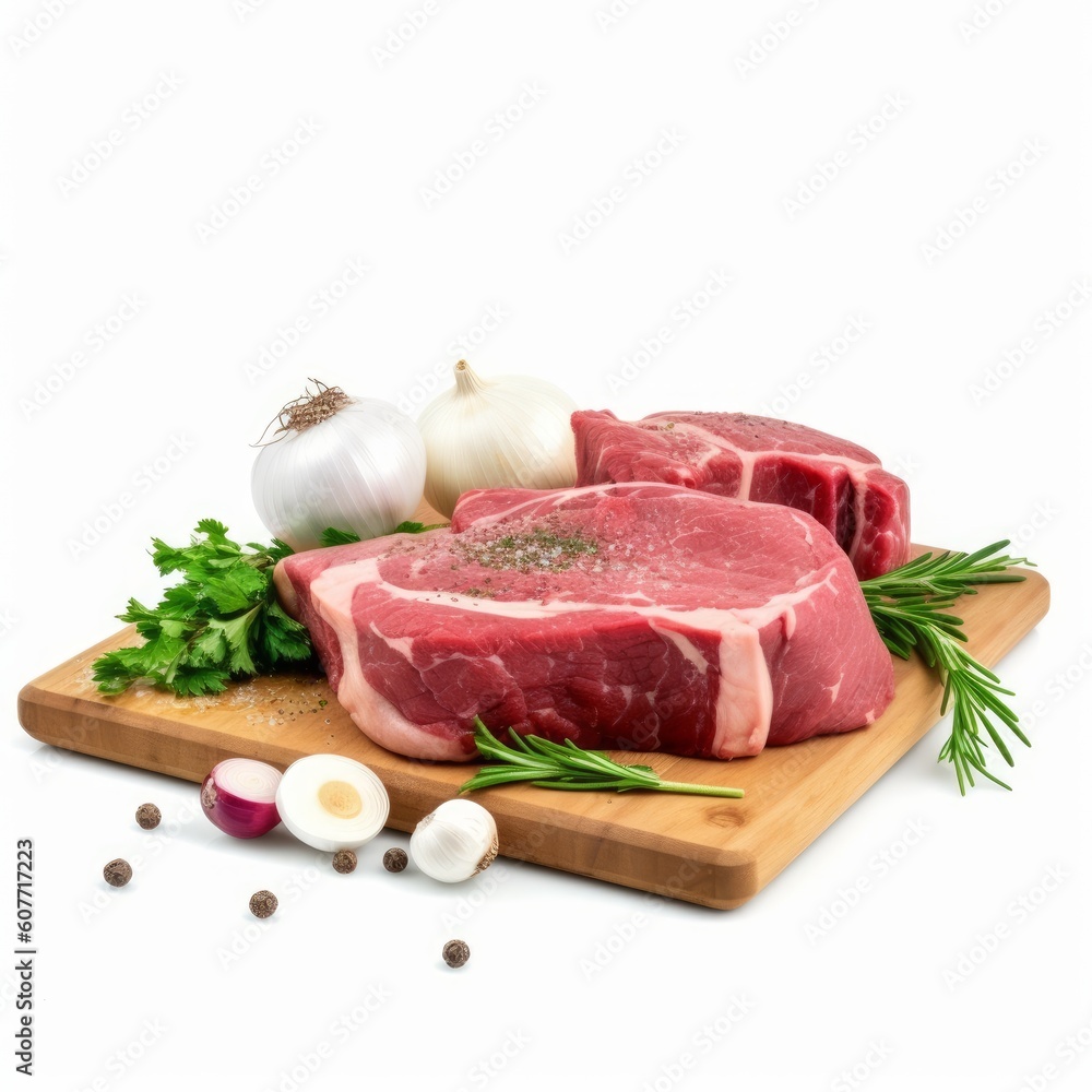 Raw fresh beef fillet, Generative ai