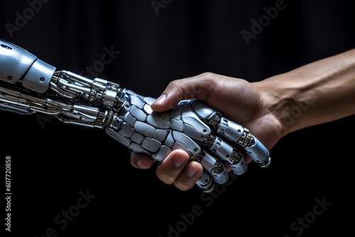 hand of the person and artificial intelligent 