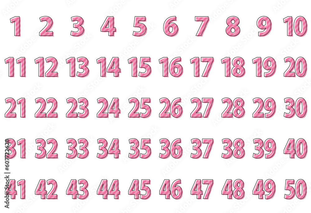 カラフルな数字 アイコン ナンバー セット カラフルな数字 アイコン ナンバー セット