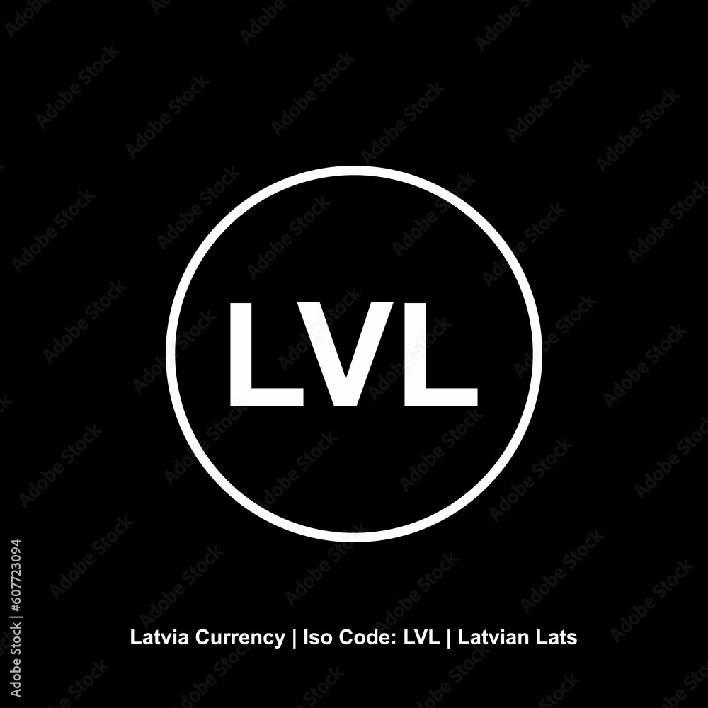 Latvia Currency Symbol, Latvian Lats Icon, LVL Sign. Vector Illustration