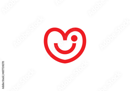 love smile happy health care logo design