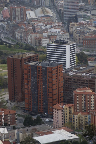 Buildings in the city of Bilbao