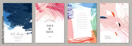 Abstract creative artistic templates. Suitable for poster, greeting and busin...