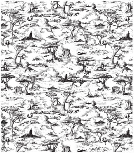 meter pattern made of trees