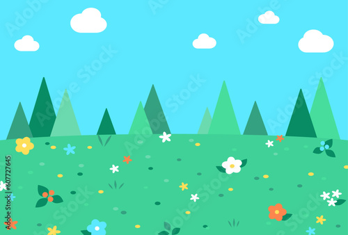 背景イラスト_草原