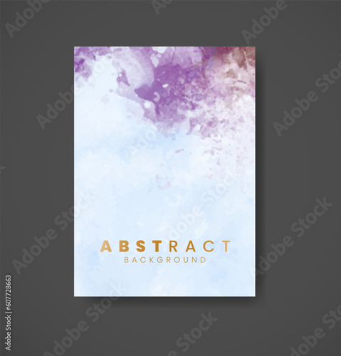 Cards with watercolor background. Design for your cover, date, postcard, banner, logo.