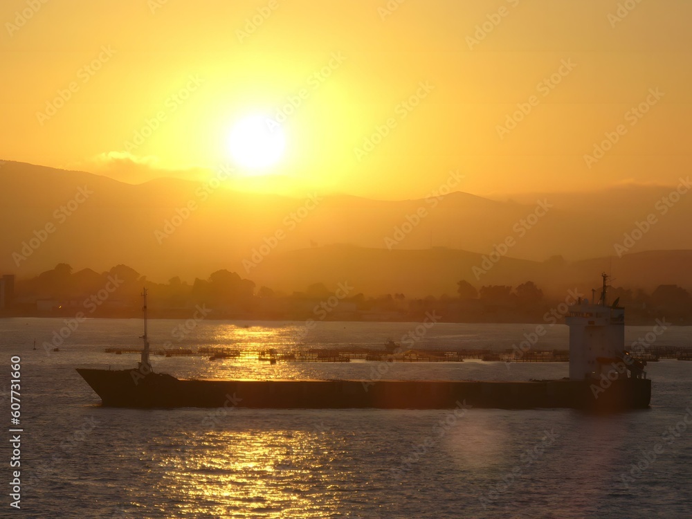 Sunrise at anchor