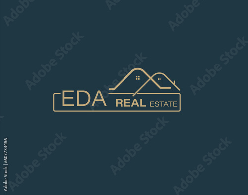 EDA Real Estate and Consultants Logo Design Vectors images. Luxury Real Estate Logo Design