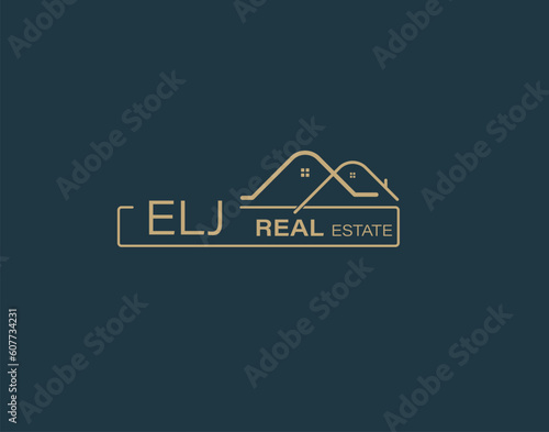 ELJ Real Estate and Consultants Logo Design Vectors images. Luxury Real Estate Logo Design photo