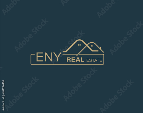 ENY Real Estate and Consultants Logo Design Vectors images. Luxury Real Estate Logo Design photo