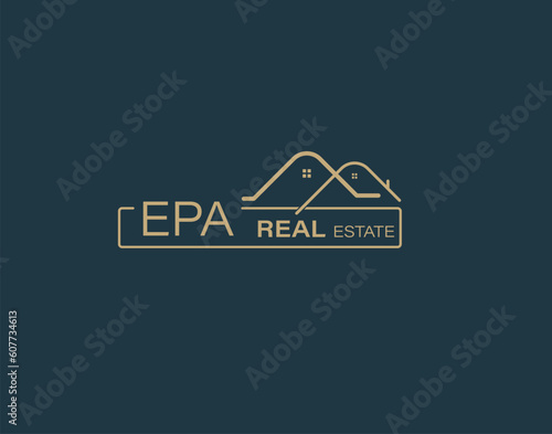 EPA Real Estate and Consultants Logo Design Vectors images. Luxury Real Estate Logo Design