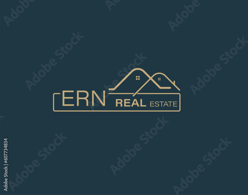 ERN Real Estate and Consultants Logo Design Vectors images. Luxury Real Estate Logo Design