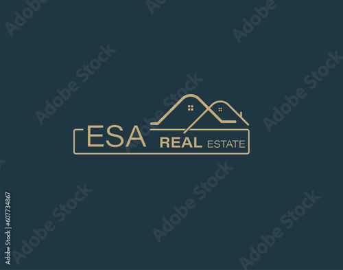 ESA Real Estate and Consultants Logo Design Vectors images. Luxury Real Estate Logo Design