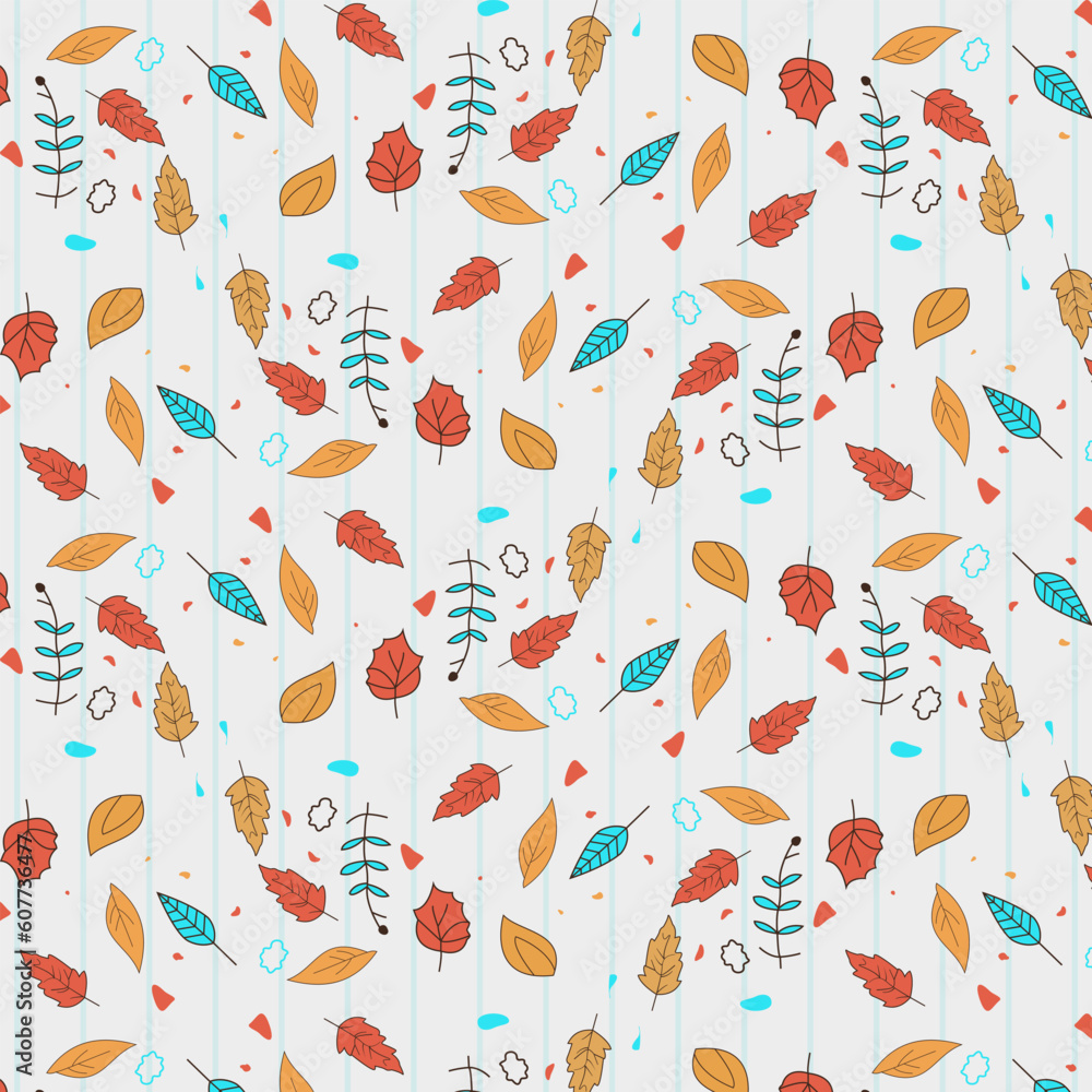 seamless pattern with flowers. Flower And Leaf pattern Design. seamless pattern with flowers. Flower And Leaf pattern Design.