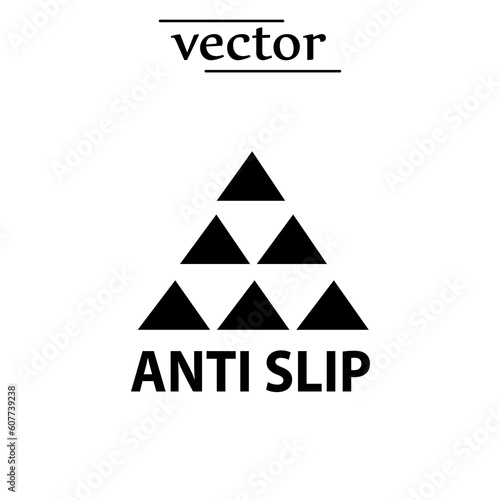 Anti-skid feet icon, Anti slip icon vector illustration on white background..eps