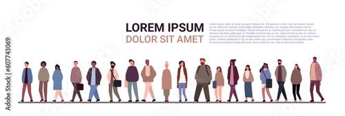 multiethnic people group mix race men women crowd in casual clothes standing together diversity multiculturalism