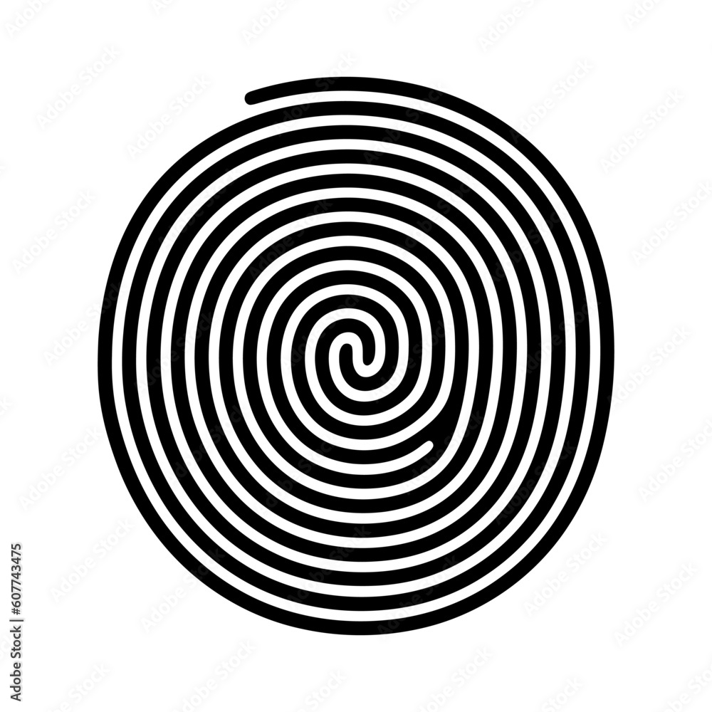 Fingerprint, secure security logo. Icon on white background. Vector illustration Fingerprint, secure security logo. Icon on white background. Vector illustration