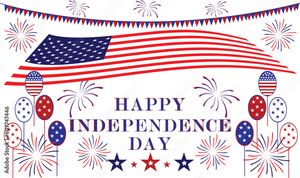 Fototapeta premium fourth of july
