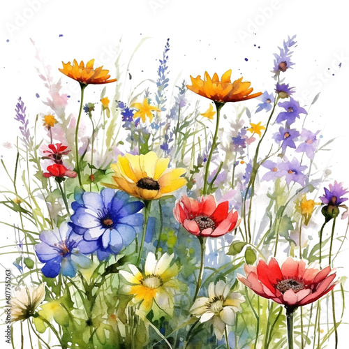 field of flowers generative ai technology