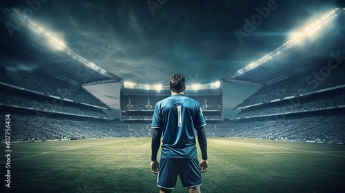 Football Player, Soccer Player, Generative AI, Illustration © emir