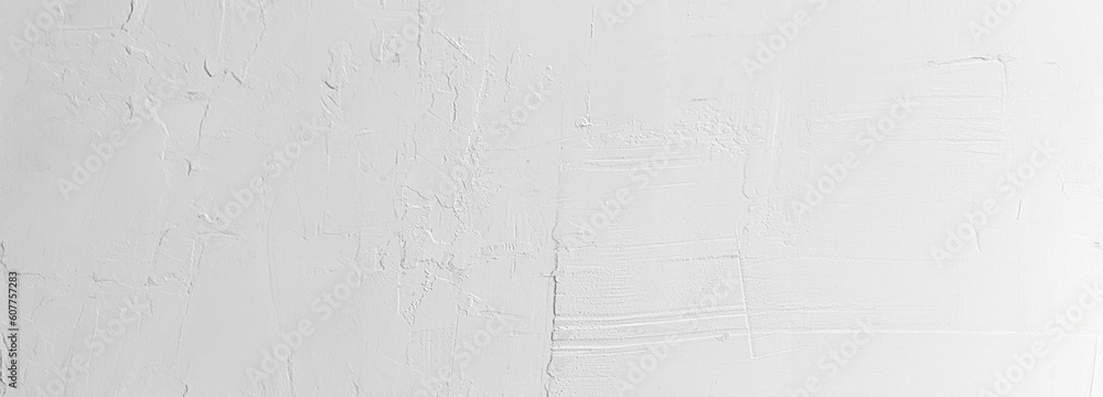 Fototapeta premium Empty White abstract cement wall Background of concrete square horizontal for pattern and backdrop plaster or gypsum wall texture.