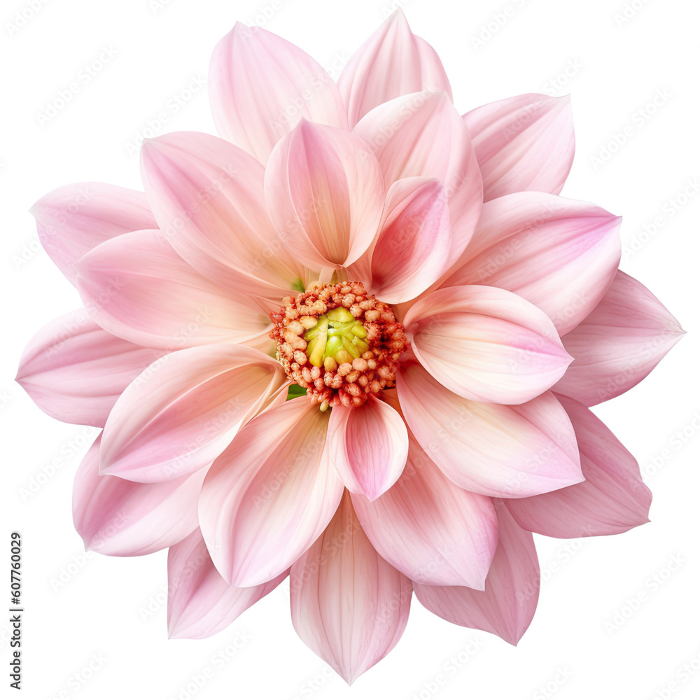 Obraz premium flower cut out , transparent background, PNG ,Generative AI