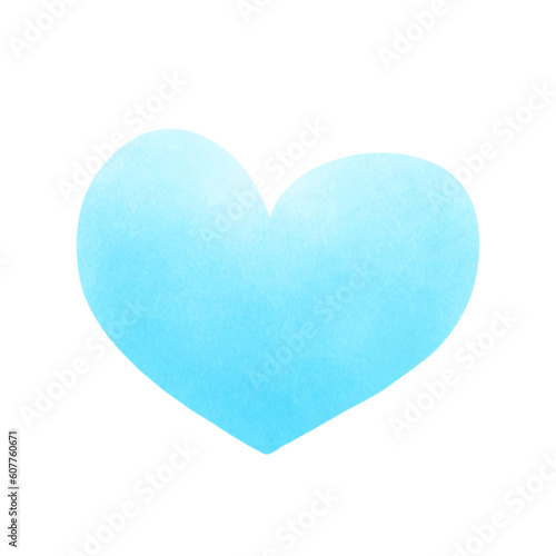 blue paper heart