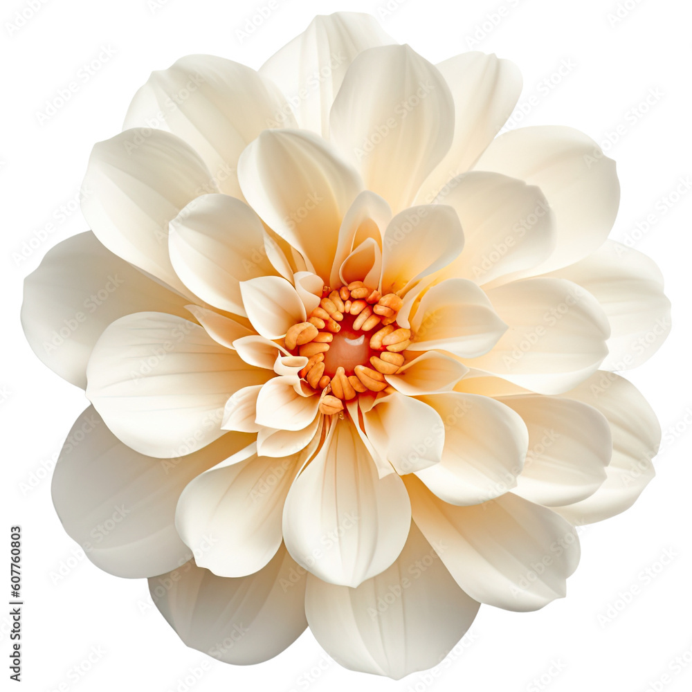 flower cut out , transparent background, PNG ,Generative AI