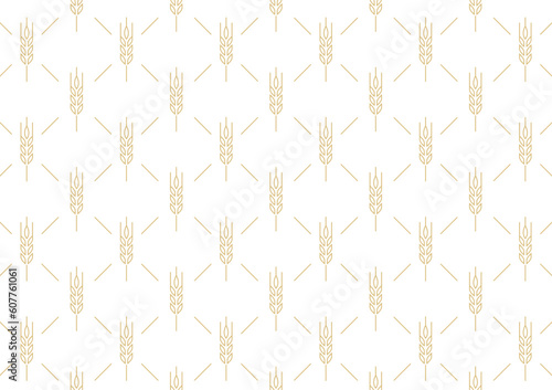 Wheat pattern wallpaper. oat symbol. free space for text. rice sign. Rice pattern wallpaper.