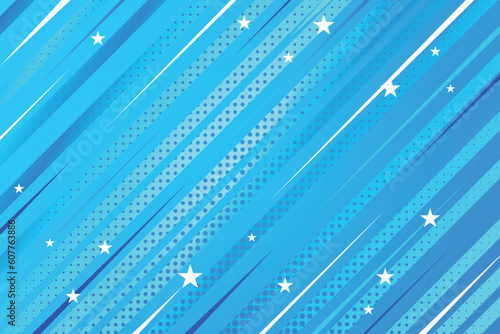 Abstract Pop art comic cartoon style halftone zoom pattern.