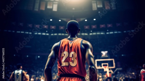 Basketball Player, Generative AI, Illustration photo