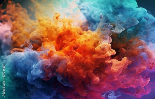 Abstract smoke background made with AI generative technology