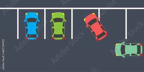 bad parking, cars icon vector illustration symbol