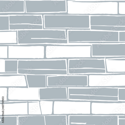 Seamless pattern with brick wall. Vector illustration. Eps 10