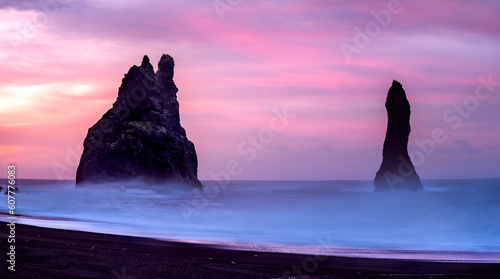 The Stacks on the Diamond Beach Iceland