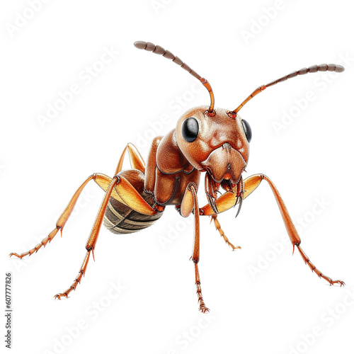 ant isolated with transparent background. © Aziz