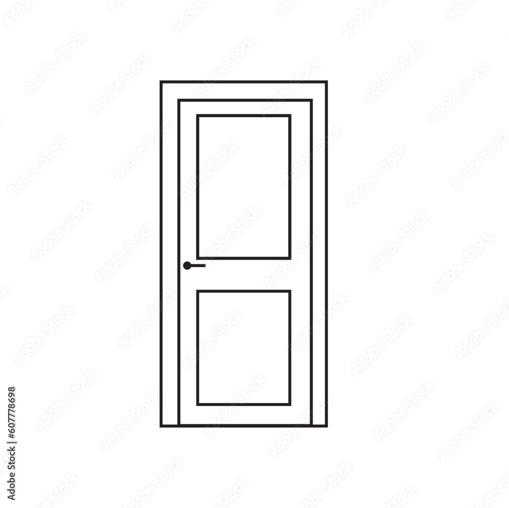 door isolated on white background door isolated on white background