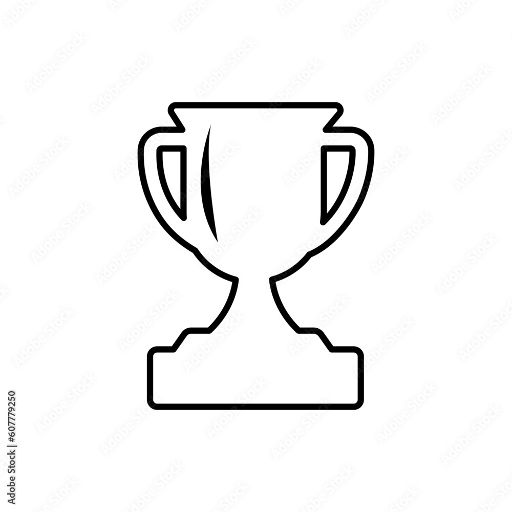 Trophy, award icon vector. Linear style sign for mobile concept and web design. cup symbol illustration. Pixel vector graphics - Vector. Trophy, award icon vector. Linear style sign for mobile concept and web design. cup symbol illustration. Pixel vector graphics - Vector.