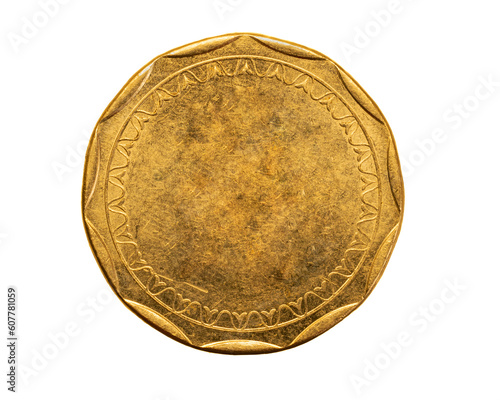Принти на полотні old empty gold coin on a przezroczystym isolated background. png