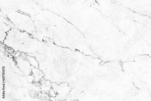 White marble texture with natural pattern for background or design artwork. © naiaekky