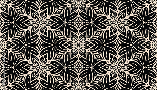 Geometric ethnic pattern seamless flower color. seamless pattern. Design for fabric,curtain,background,carpet,wallpaper,clothing,wrapping,Batik,mandalas,fabric,Vector illustration. pattern style.