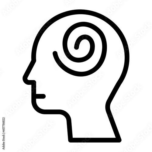 hypnotism line icon