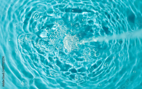 blue water splash texture background