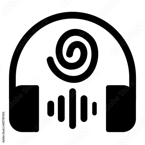 self hypnosis glyph icon